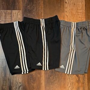 Adidas Kids' Athletic Shorts - Black and Gray 3 psurs, sz 14/16